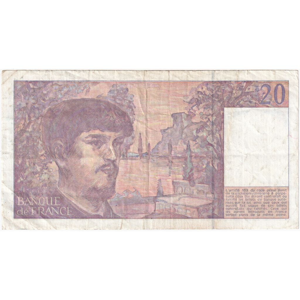 Frankreich, 20 Francs, Debussy, O.036, S+