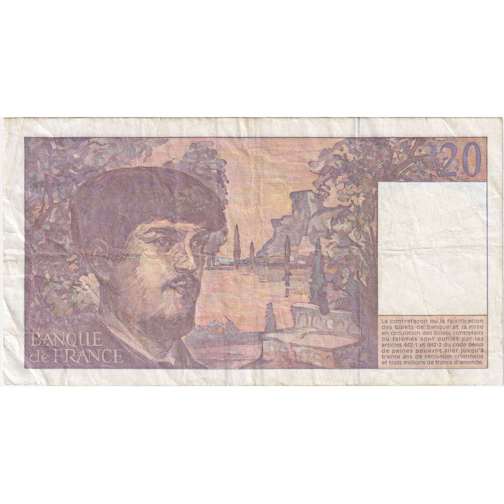 Frankreich, 20 Francs, Debussy, V.061, SS
