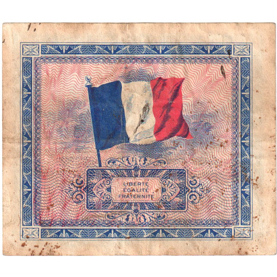 França, 10 Francs, Flag/France, SÉRIE 1944, VF(30-35)