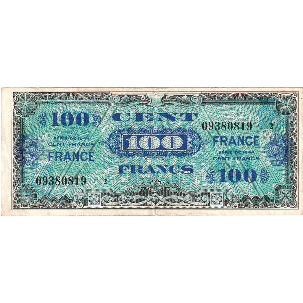 Frankrijk, 100 Francs, Flag/France, TTB