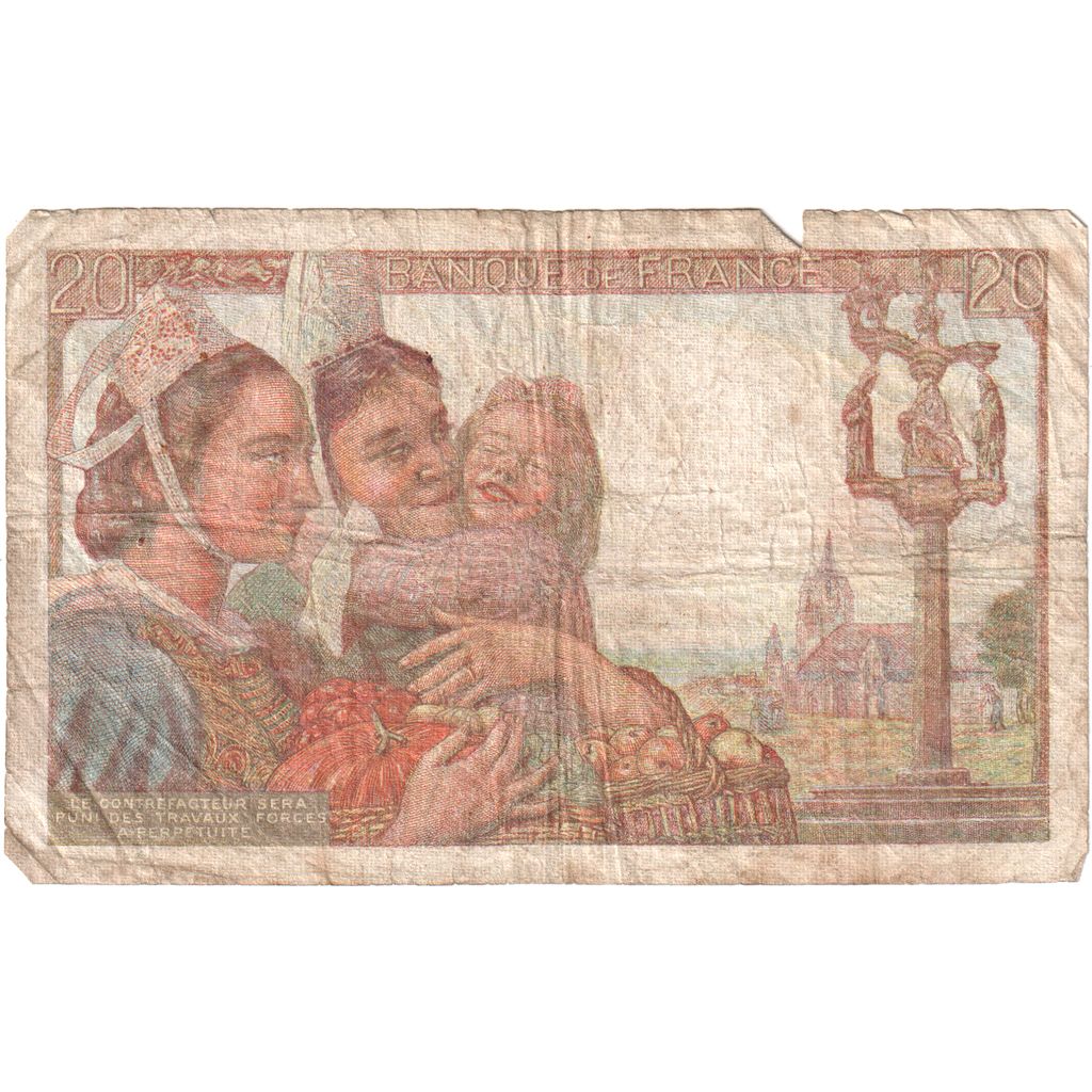 Frankreich, 20 Francs, Pêcheur, 1943-01-28, Z.62, S