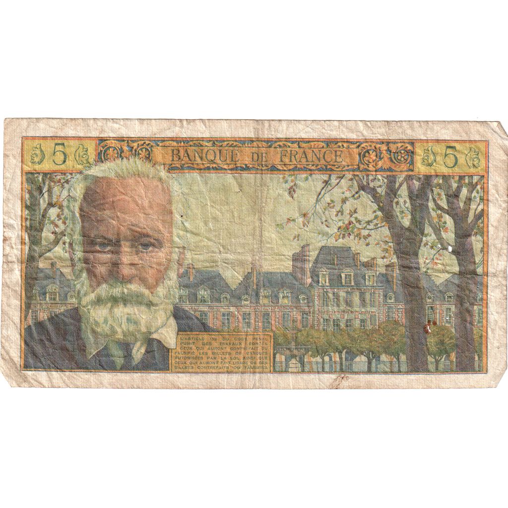 Frankrijk, 5 Nouveaux Francs, Victor Hugo, 1963-02-07, F.99, TB+