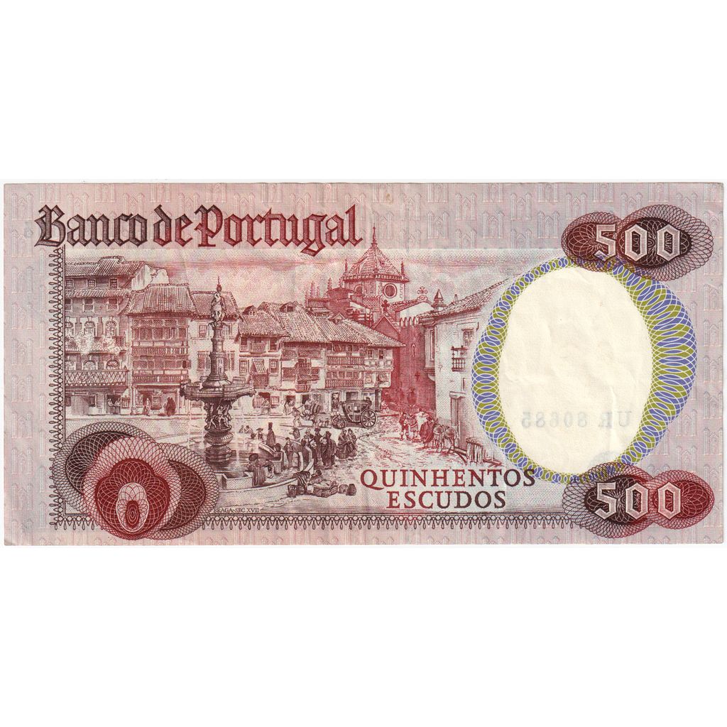 Banknote, Portugal, 500 Escudos, 1978-1979, 1979-10-04, KM:177a, EF(40-45)