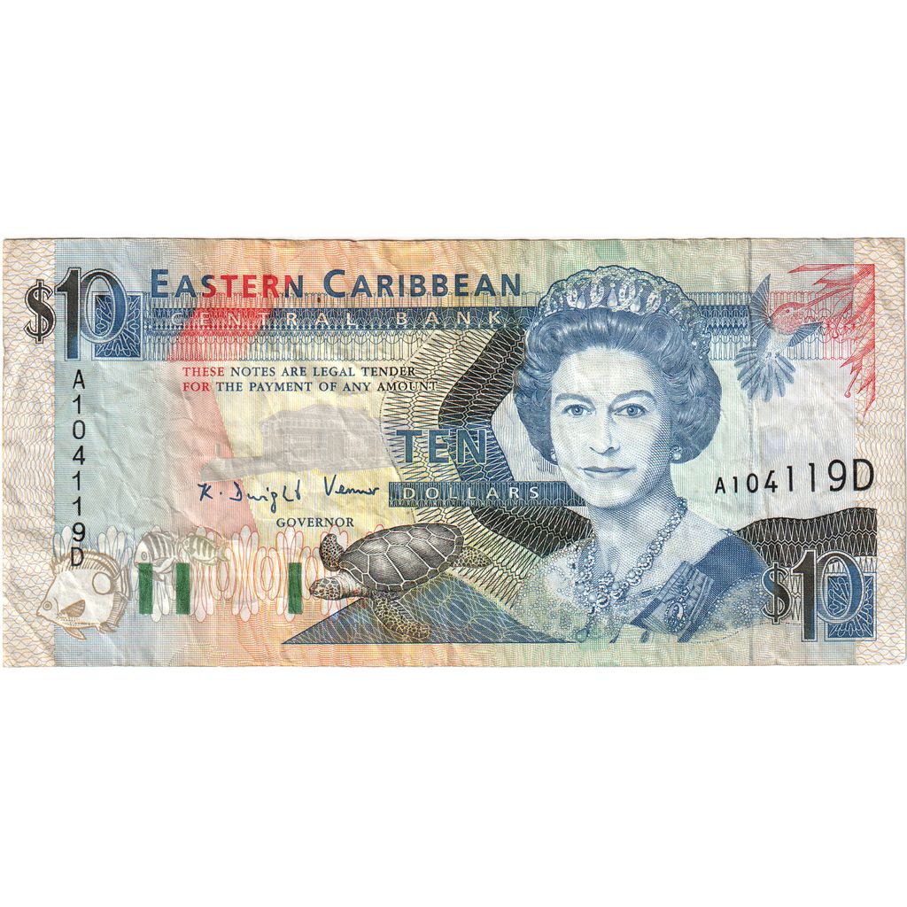 Stati dei Caraibi Orientali, 10 Dollars, SPL