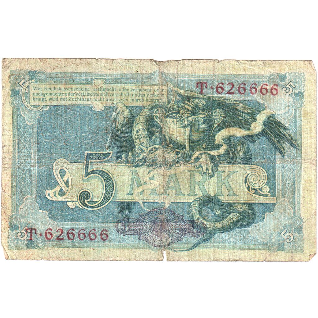 Germania, 5 Mark, 1904-10-31, MB