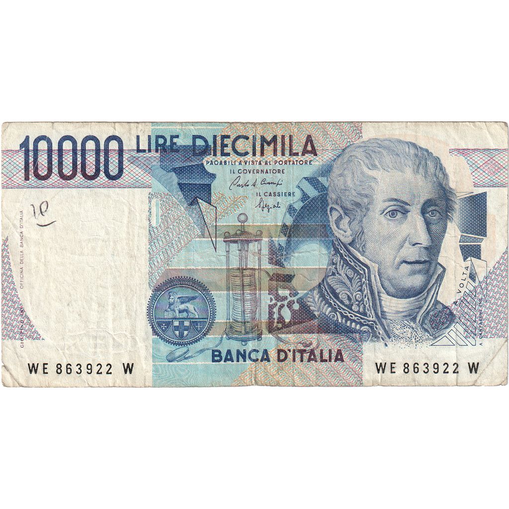Italy, 10,000 Lire, 1984-09-03, VF(30-35)