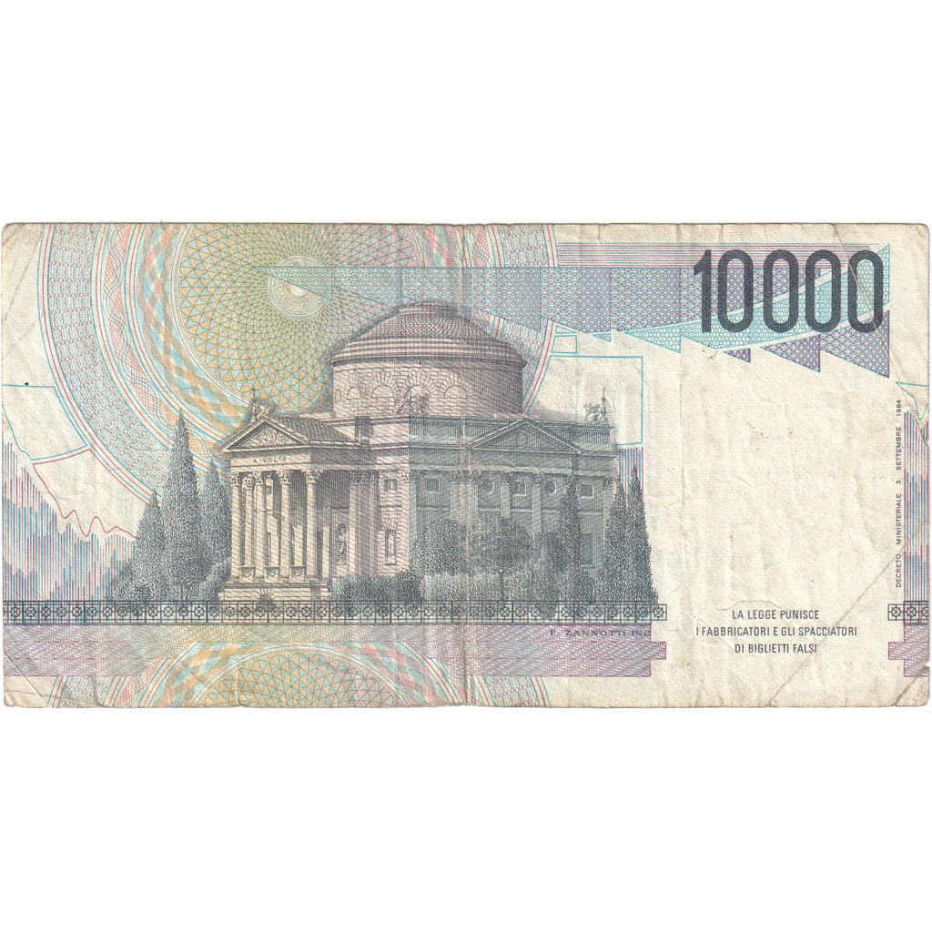 Italy, 10,000 Lire, 1984-09-03, VF(30-35)