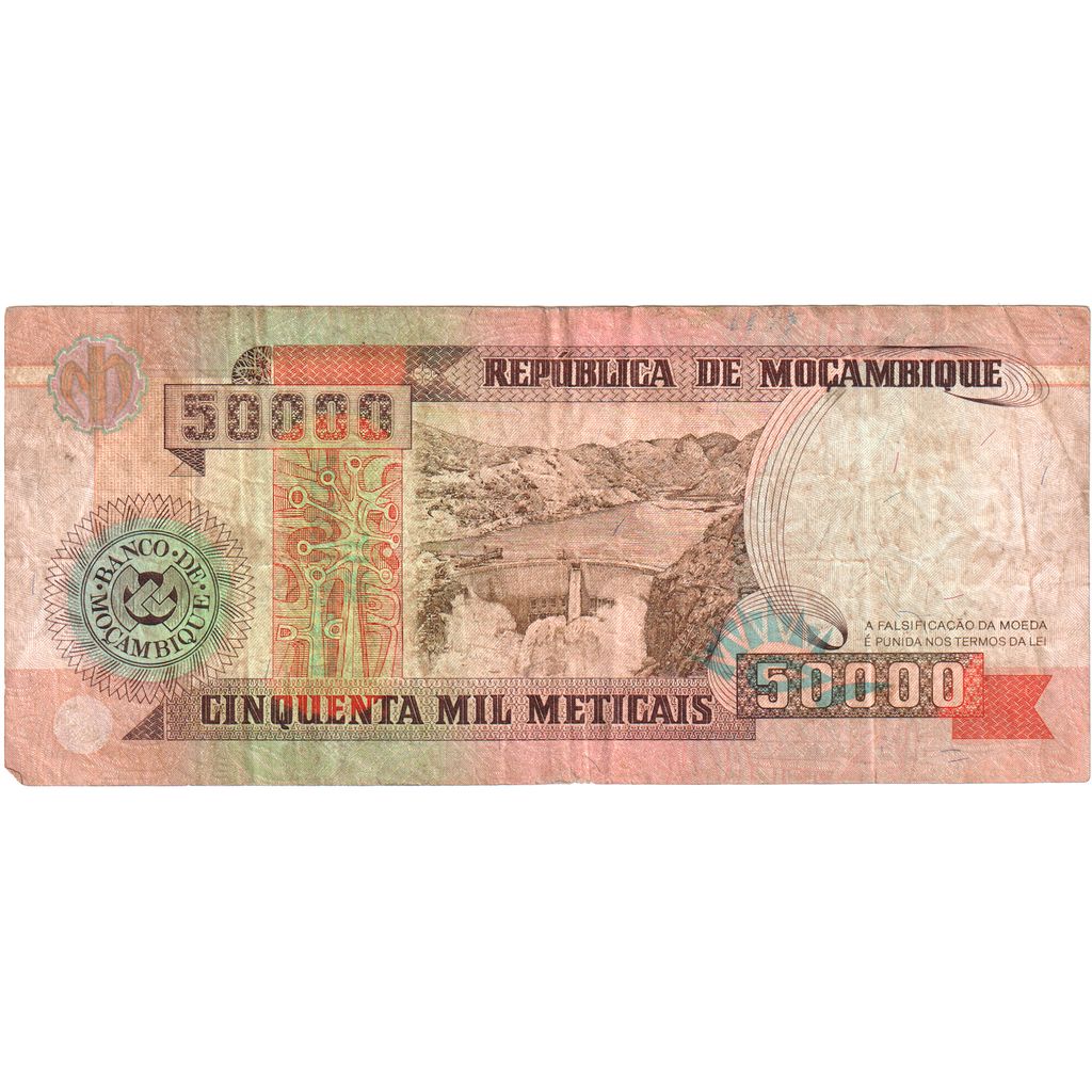 Mozambique, 50,000 Meticais, 1993-06-16, TB+