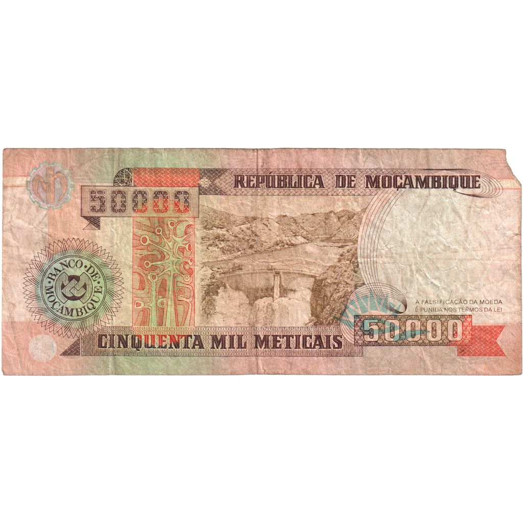 Mozambik, 50,000 Meticais, 1993-06-16, VF(20-25)
