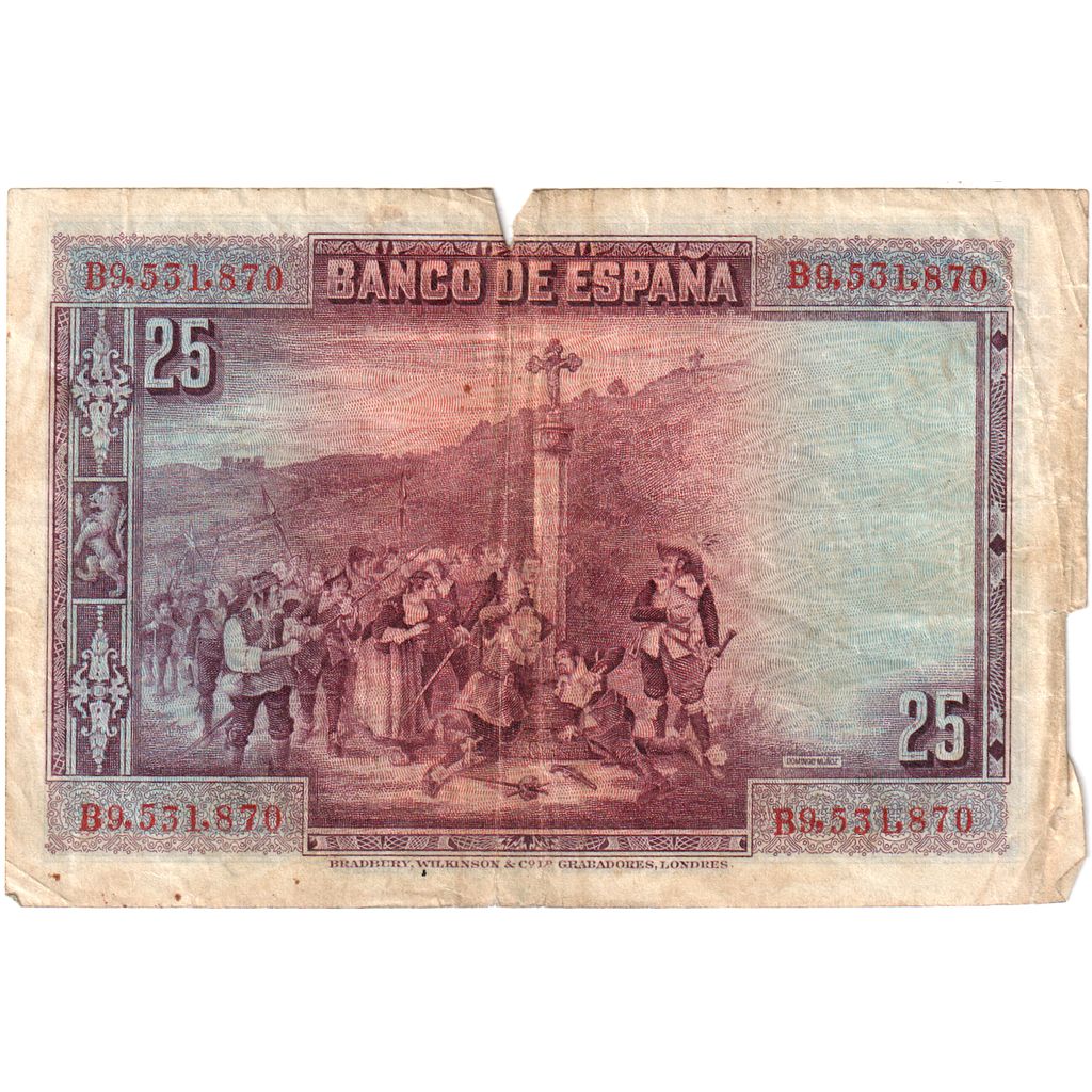 Spanien, 25 Pesetas, 1928-08-15, S