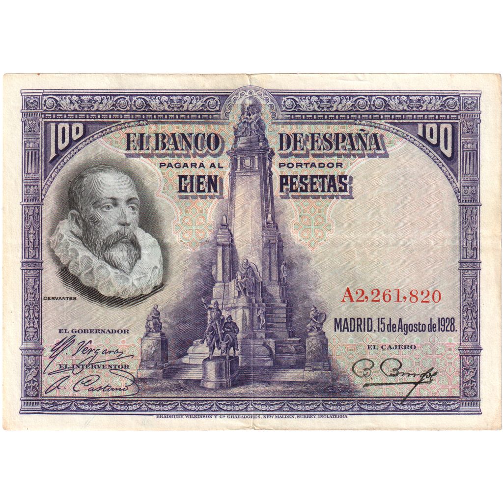 Spanien, 100 Pesetas, 1928-08-15, SS