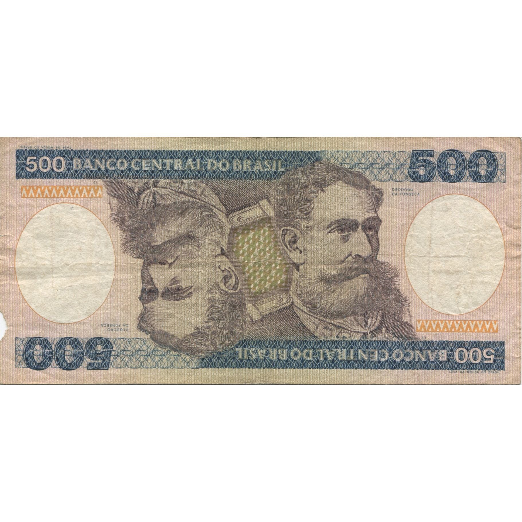 Banconote, Brasile, 500 Cruzeiros, KM:200b, MB