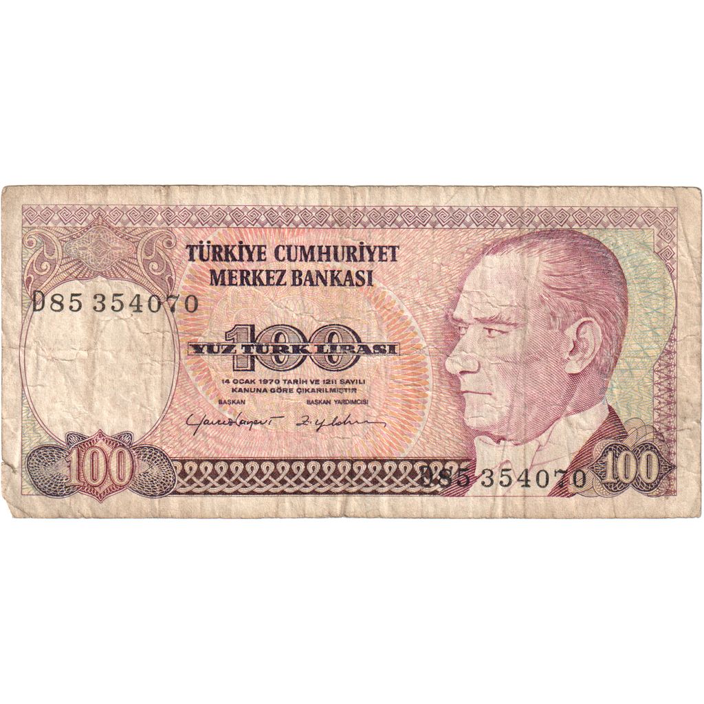 Turkije, 100 Lira, TB