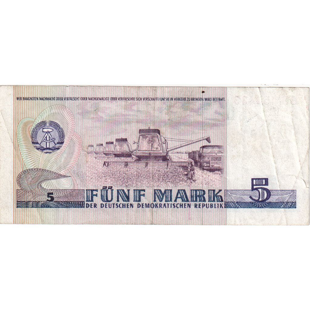 Deutsche Demokratische Republik, 5 Mark, 1971-1985, S+