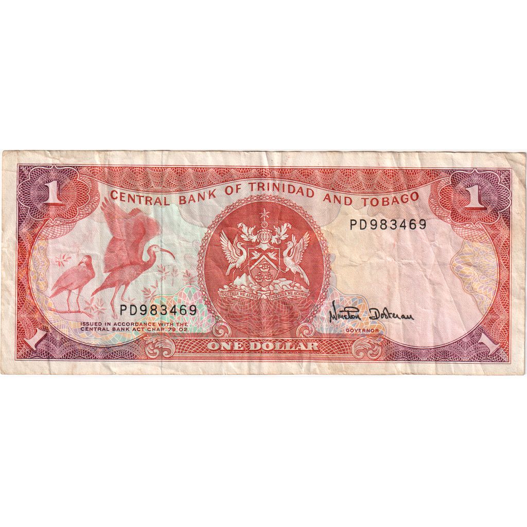 1 Dollar, Undated (1985), Trinidad y Tobago, KM:36b, MBC