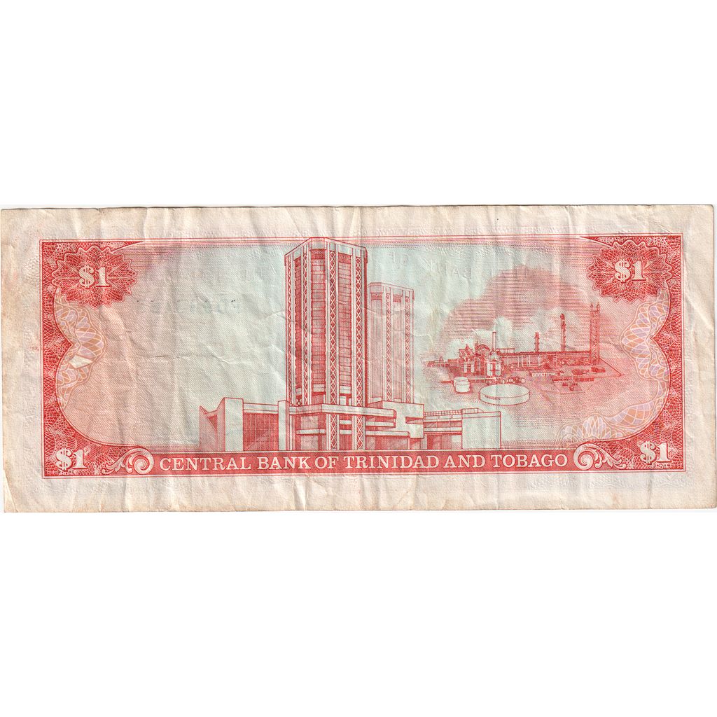 1 Dollar, Undated (1985), Trinidad y Tobago, KM:36b, MBC