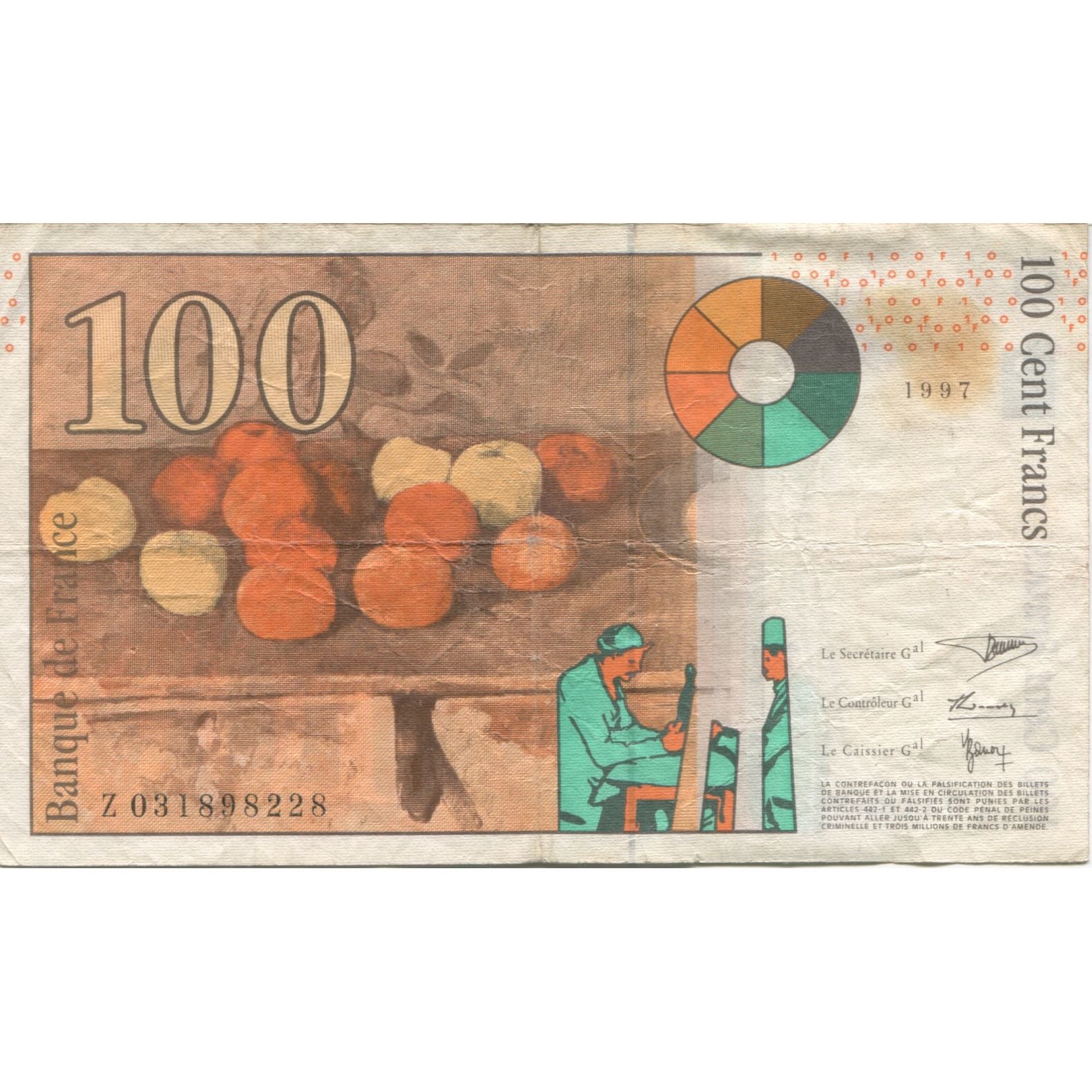 Frankrijk, 100 Francs, 1997, 1997, TB, Fayette:74.01, KM:158a