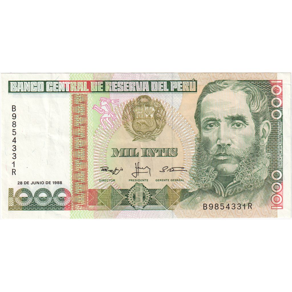 Peru, 1000 Intis, 1988-06-28, UNZ