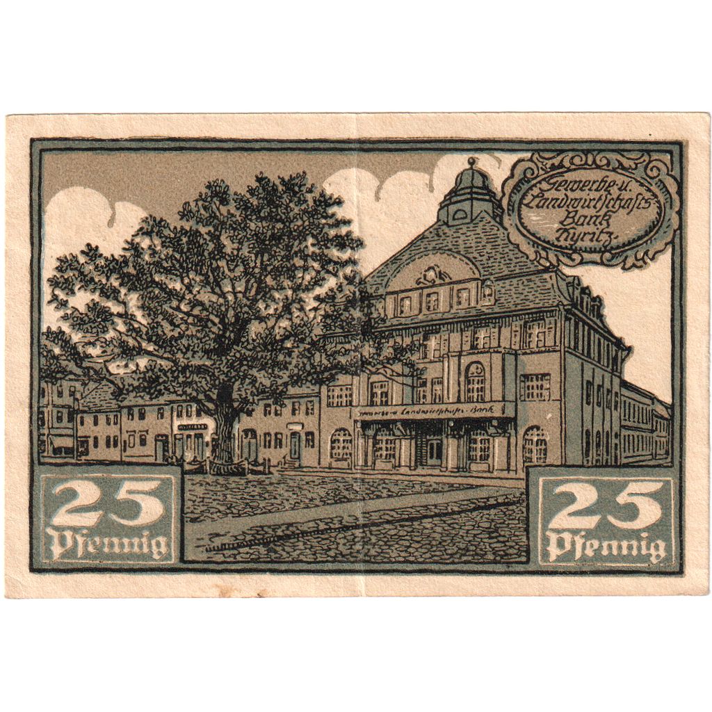 Allemagne, Brandenburg, 25 Pfennig, 63337, TTB