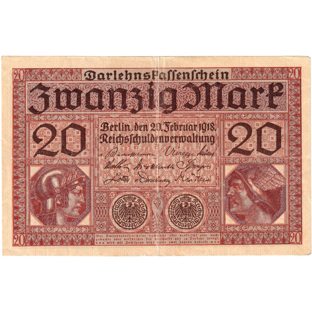 Germania, 20 Mark, 1918-02-20, BB