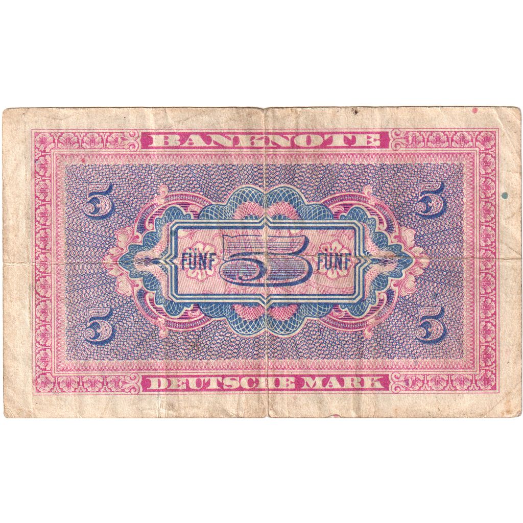 République fédérale allemande, 5 Deutsche Mark, TB
