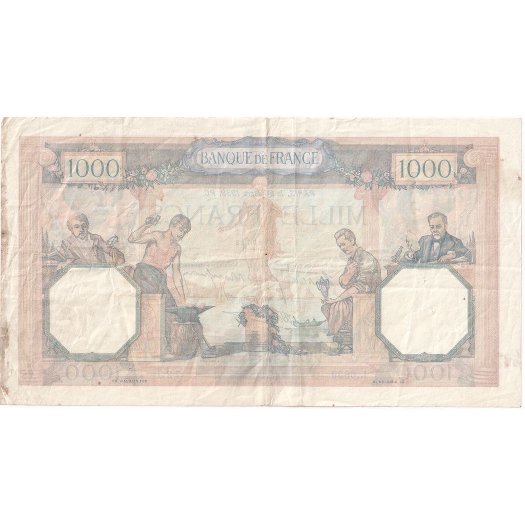 Francja, 1000 Francs, Cérès et Mercure, 1939-03-30, L.6839, EF(40-45)