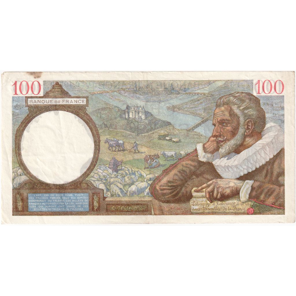 Francia, 100 Francs, Sully, 1941-02-20, C .19599, BB