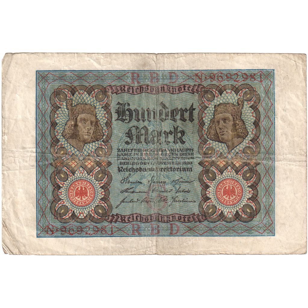 Deutschland, 100 Mark, 1920-11-01, S