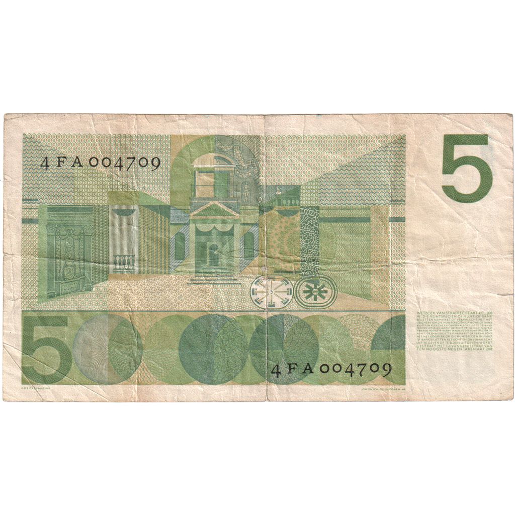 Paesi Bassi, 5 Gulden, 1966-04-26, BB