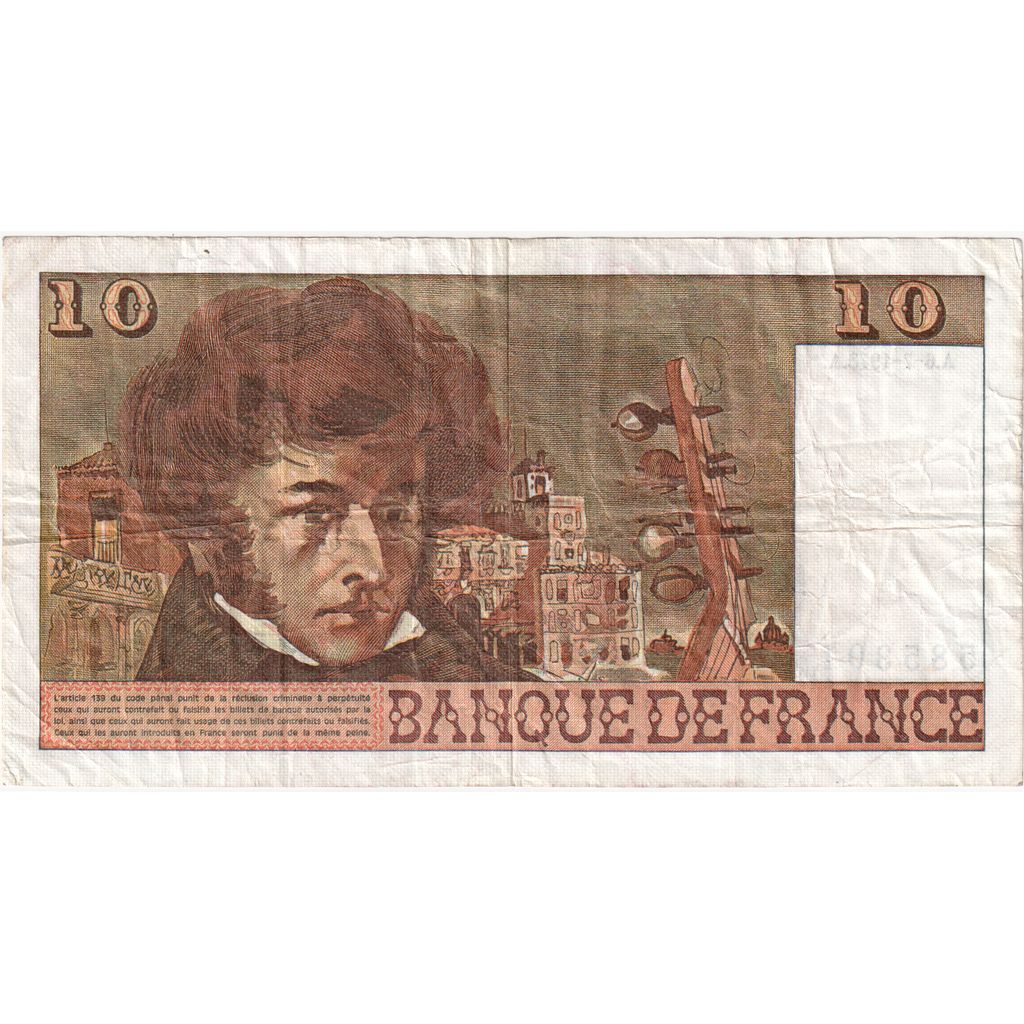 France, 10 Francs, Berlioz, 1978-07-06, O.304, EF(40-45)