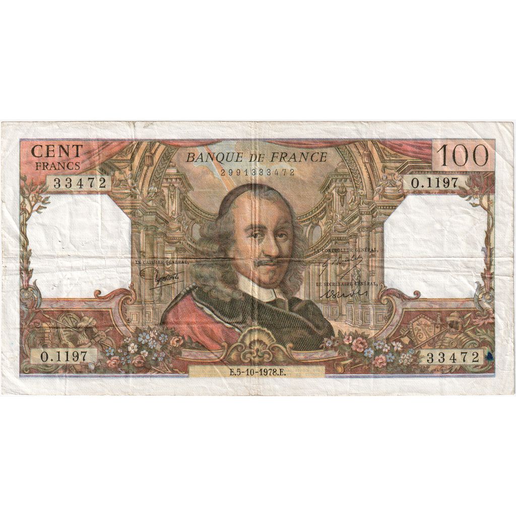 Frankrijk, 100 Francs, Corneille, 1978-10-05, O.1197, TTB