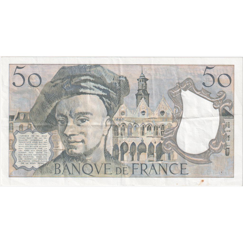 Francia, 50 Francs, Quentin de La Tour, F.37, EBC