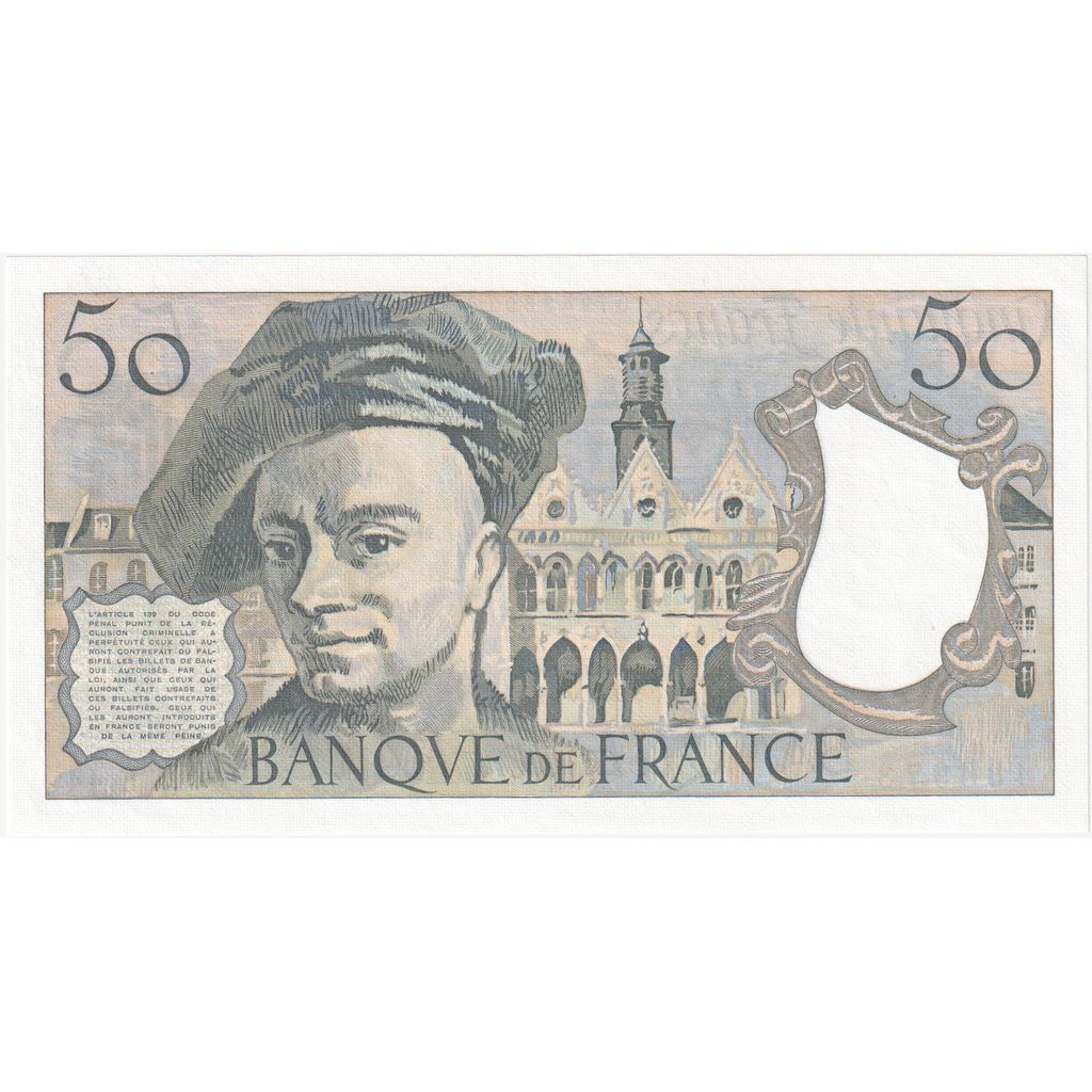 France, 50 Francs, Quentin de La Tour, E.44, UNC(63)
