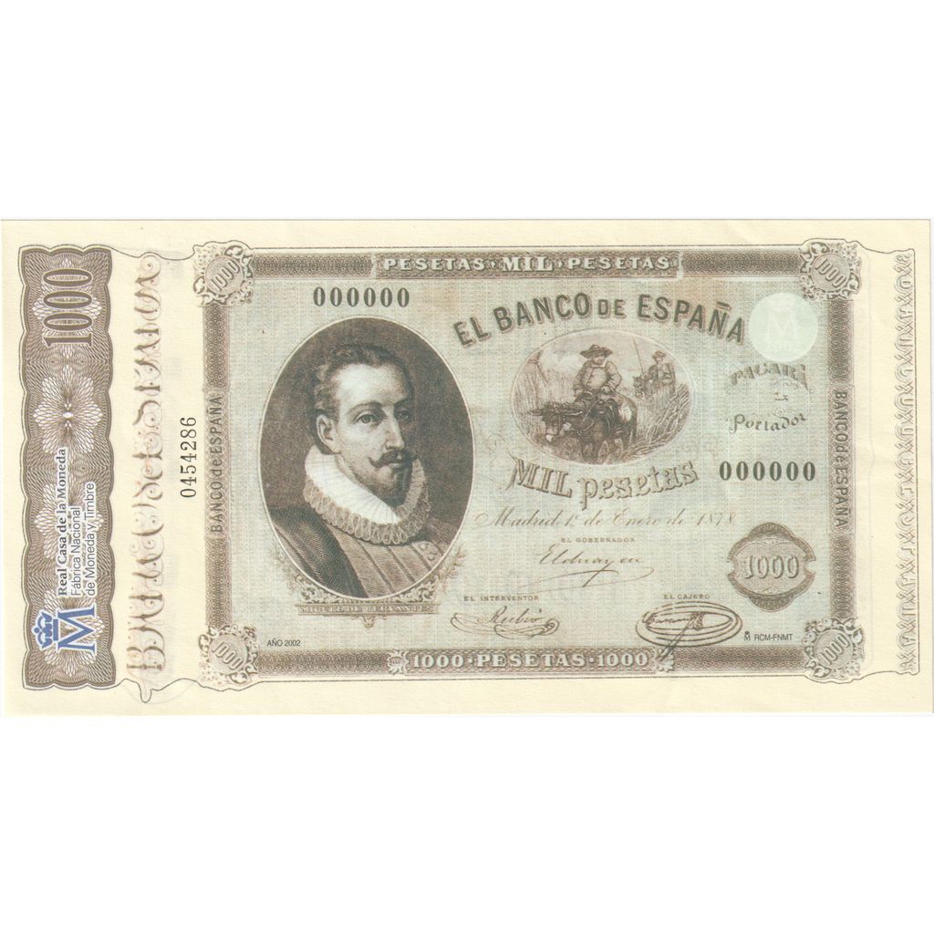 Spain, 1000 Pesetas, Reproduction, UNC(65-70)