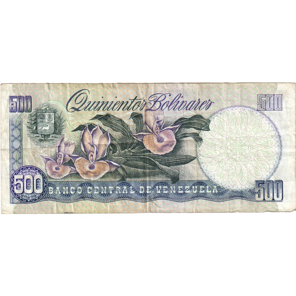 Venezuela, 500 Bolivares, 1990-05-31, MB+