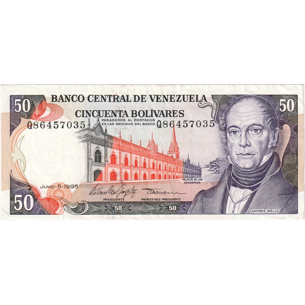 Venezuela, 50 Bolivares, 1995-06-05, BB