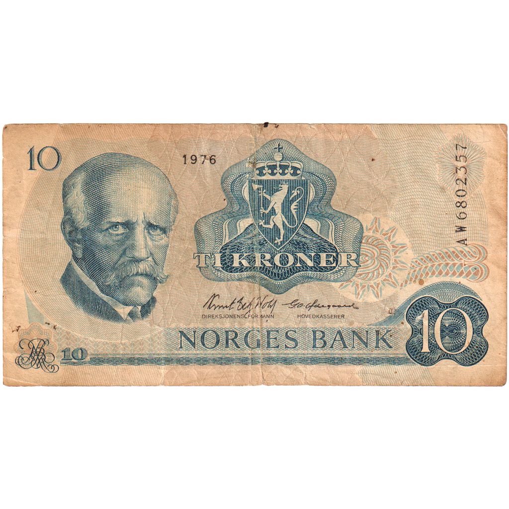 Norvège, 10 Kroner, TB