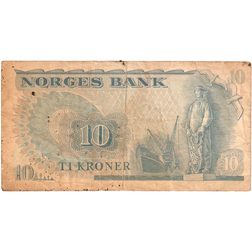 Norvège, 10 Kroner, TB