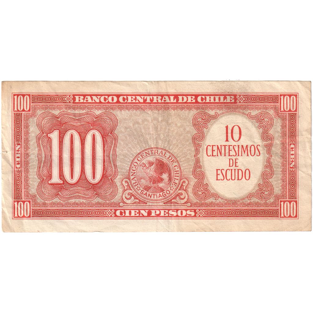 Chile, 100 Pesos = 10 Condores, EF(40-45)
