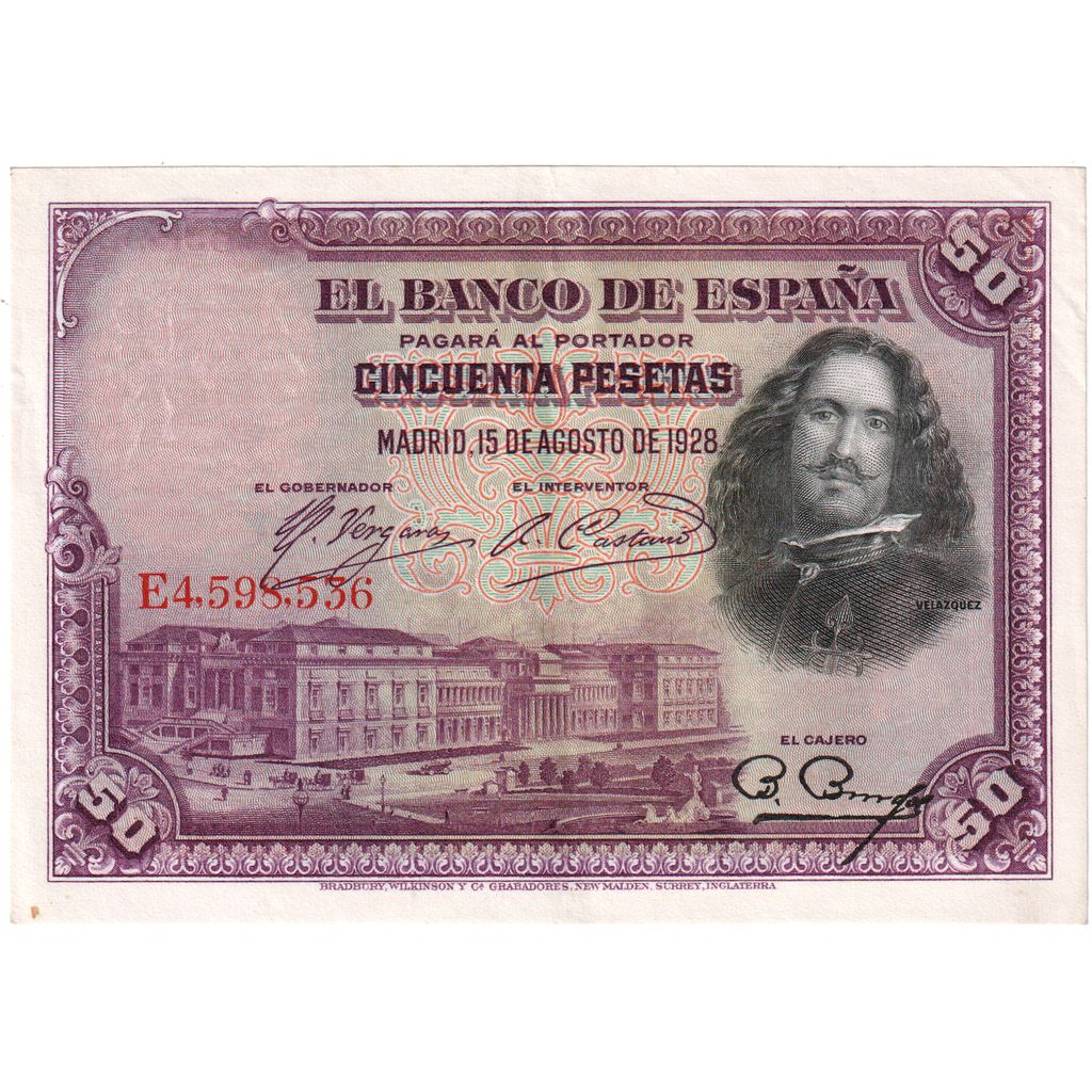 Spanien, 50 Pesetas, 1928-08-15, VZ