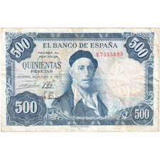 Spagna, 500 Pesetas, 1954-07-22, MB+