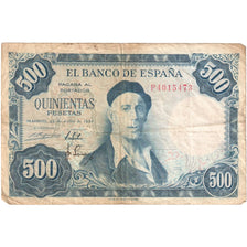 Espagne, 500 Pesetas, 1954-07-22, TB
