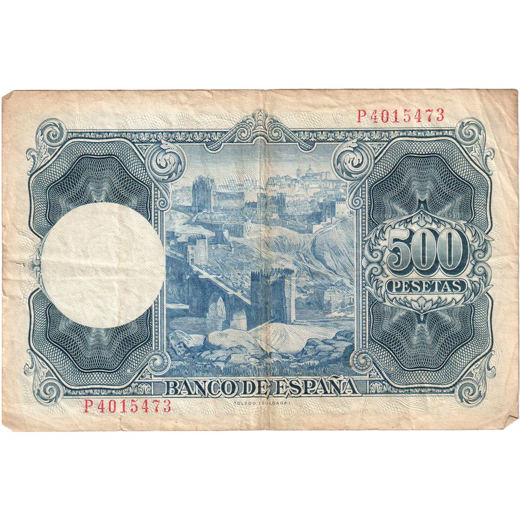 Espagne, 500 Pesetas, 1954-07-22, TB