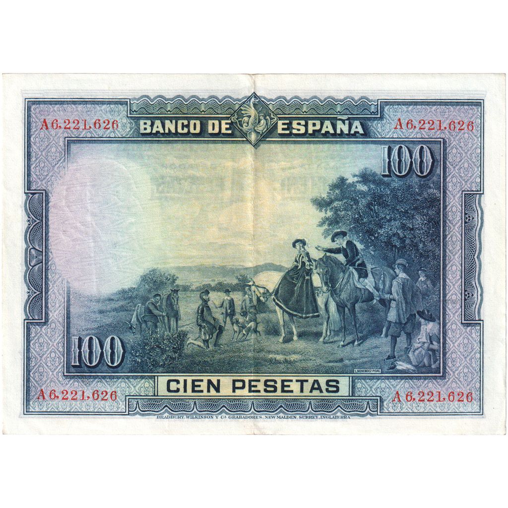 España, 100 Pesetas, 1928-08-15, EBC