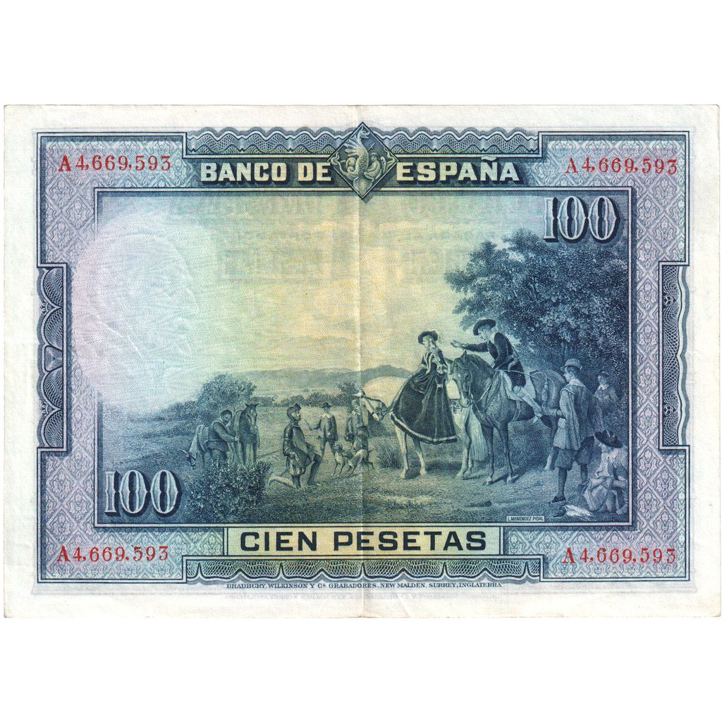 Spagna, 100 Pesetas, 1928-08-15, SPL-