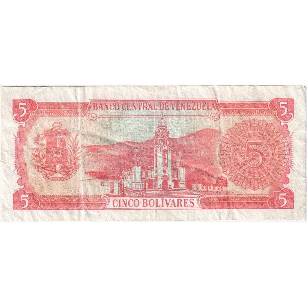 Venezuela, 5 Bolivares, 1989-09-21, BB