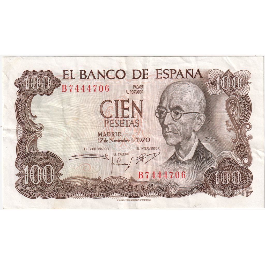 España, 100 Pesetas, 1970-11-17, EBC