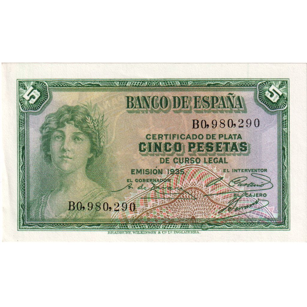 Spanje, 5 Pesetas, SPL