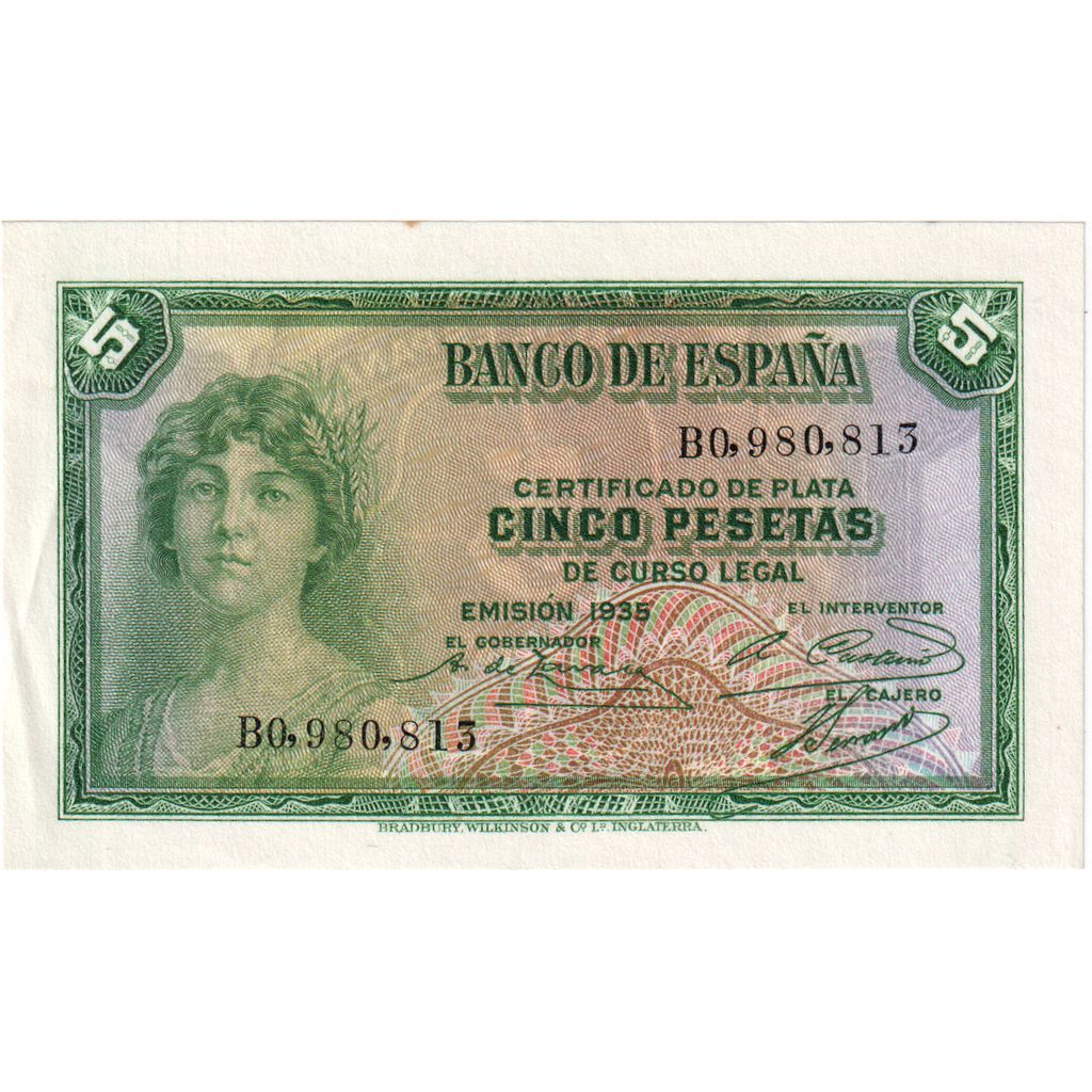 Spanje, 5 Pesetas, SPL