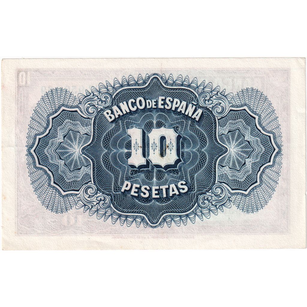 Spain, 10 Pesetas, AU(55-58)